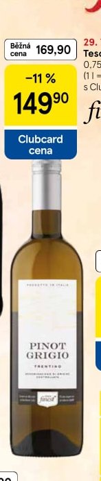 Tesco Finest Pinot Grigio 0,75 l
