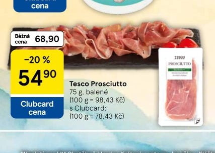Tesco Prosciutto 75 g
