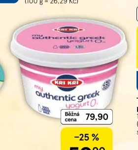 Kri Kri Řecký jogurt 0% tuku 500 g