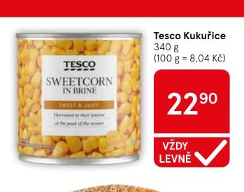 Tesco Kukuřice