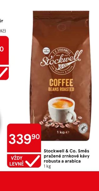Stockwell & Co. Směs pražené zrnkové kávy