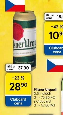 Pilsner Urquell 0,5 l, plech
