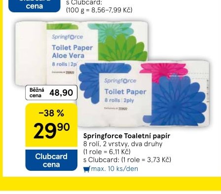 Springforce Toaletní papír