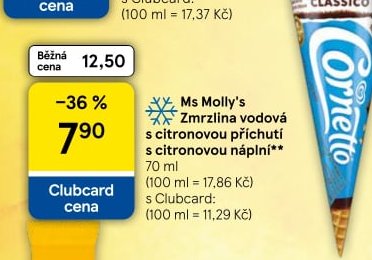 Ms Molly's Zmrzlina vodová