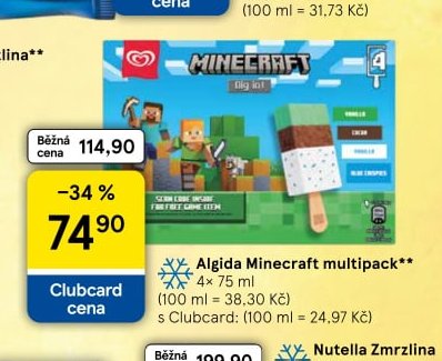 Algida Minecraft multipack