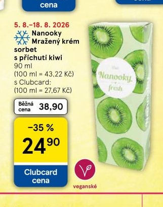 Nanooky Mražený krém sorbet