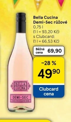 Bella Cucina Demi-Sec růžové