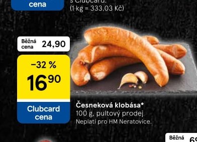 Česneková klobása