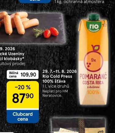 Rio Cold Press 100% šťáva