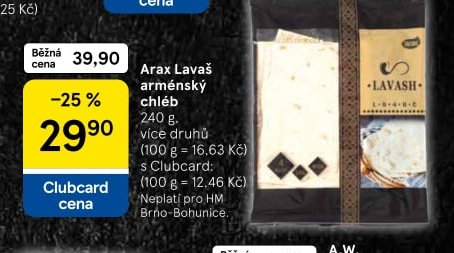 Arax Lavaš arménský chléb