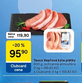 Tesco Vepřová kýta plátky