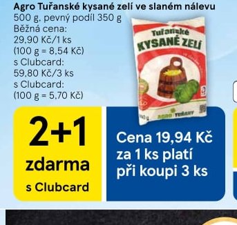 Agro Tuřanské kysané zelí