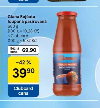 Giana Rajčata loupaná pasírovaná