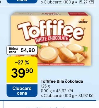 Toffifee Bílá čokoláda