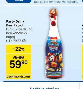 Party Drink Paw Patrol