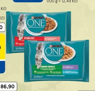 Purina One Kapsičky pro kočky 4x 85g
