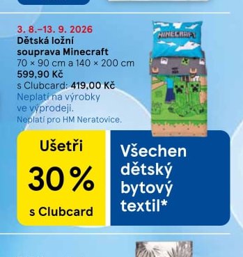 Dětská ložní souprava Minecraft