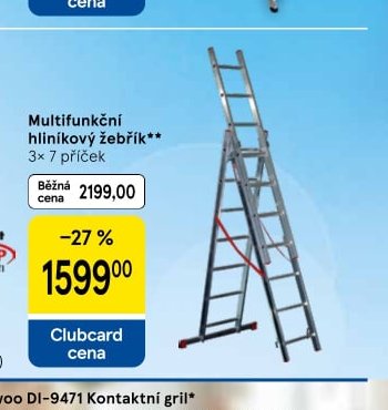 Multifunkční hliníkový žebřík