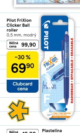 Pilot FriXion Clicker Ball roller 0,5 mm, modrý