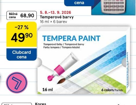 Temperové barvy 16 ml x 6 barev