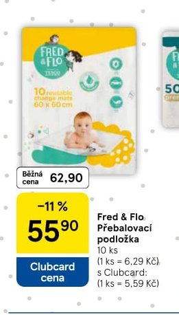 Fred & Flo Přebalovací podložka 10 ks