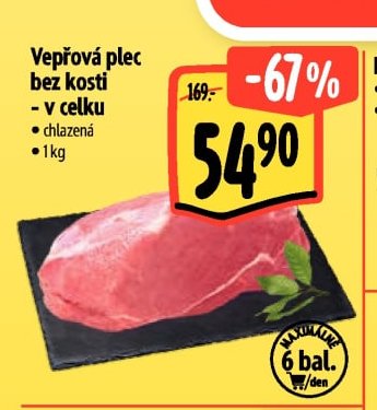 Vepřová plec bez kosti