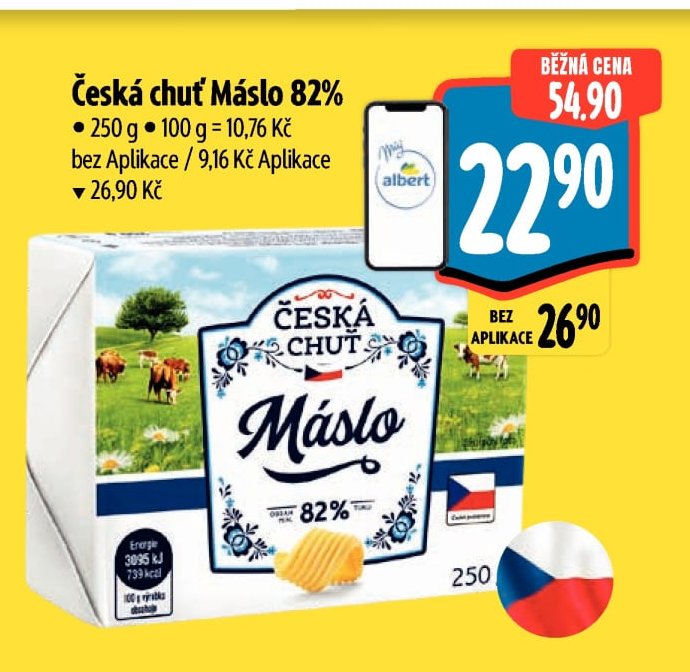 Česká chuť Máslo 82%