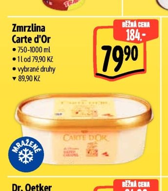 Zmrzlina Carte d'Or