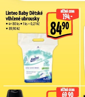 Linteo Baby Dětské vlhčené ubrousky