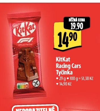 KitKat Racing Cars Tyčinka