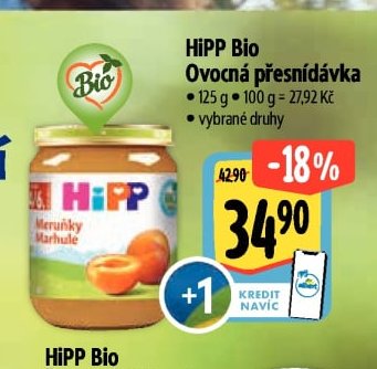 HiPP Bio Ovocná přesnídávka