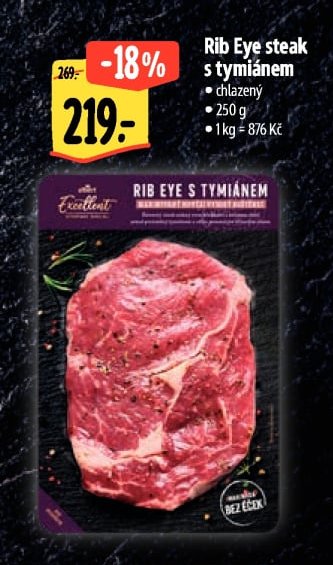 Rib Eye steak s tymiánem