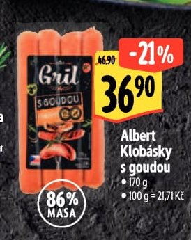 Albert Klobásky s goudou
