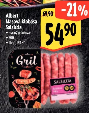 Albert Masová klobása Salsiccia