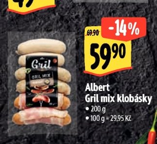 Albert Gril mix klobásky
