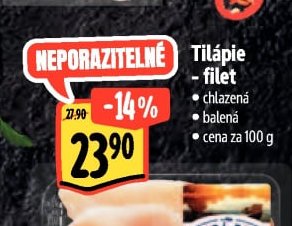 Tilápie - filet
