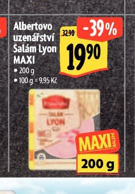 Albertovo uzenářství Salám Lyon MAXI