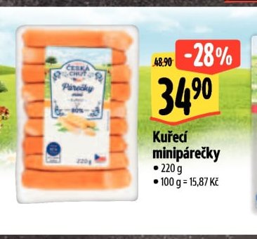 Kuřecí minipárečky