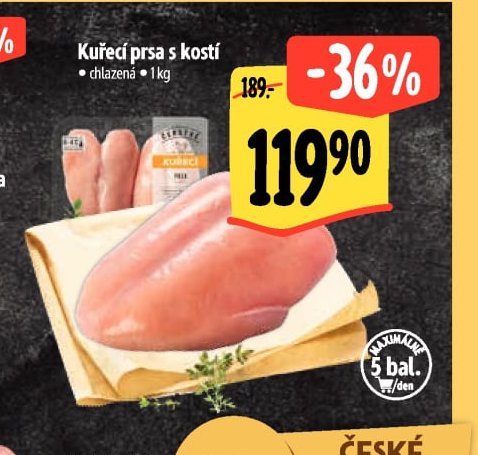 Kuřecí prsa s kostí