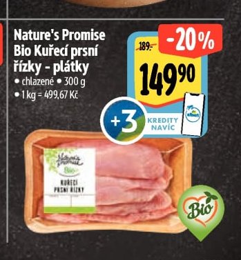 Nature's Promise Bio Kuřecí prsní řízky