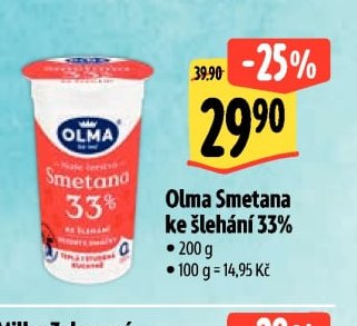 Olma Smetana ke šlehání 33%