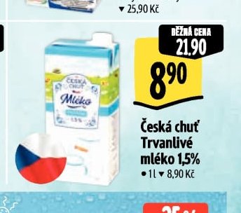 Česká chuť Trvanlivé mléko 1,5%