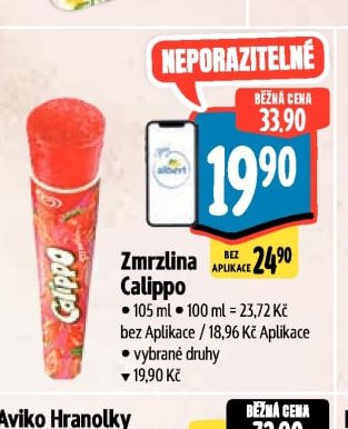 Zmrzlina Calippo