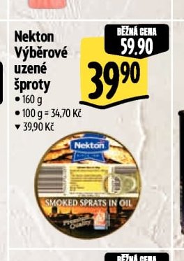 Nekton Výběrové uzené šproty
