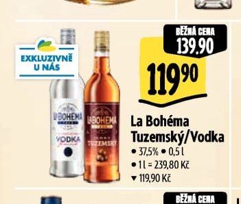 La Bohéma Tuzemský/Vodka