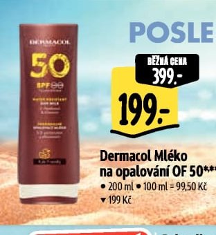 Dermacol Mléko na opalování OF 50