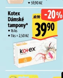 Kotex Dámské tampony