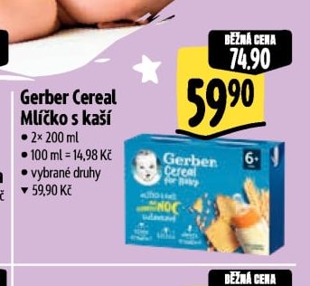Gerber Cereal Mlíčko s kaší