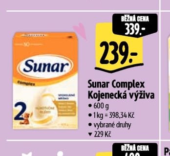 Sunar Complex Kojenecká výživa
