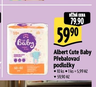 Albert Cute Baby Přebalovací podložky